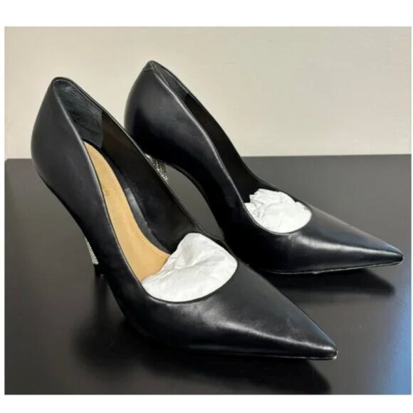 Schutz | Women's Black Lou Glam High Stiletto Heel Pumps - Picture 3 of 9